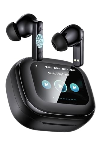 Wireless Earbuds with Touchscreen Case