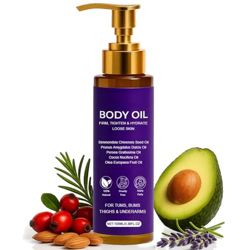 Body Firming Oil Luxury Body Oil for Crepe Skin 8 Natural Plant Cold-Pressed Oils Deep Hydration & Moisturize Firming Tightening & Hydrating Body Serum Smooths Skin for Women