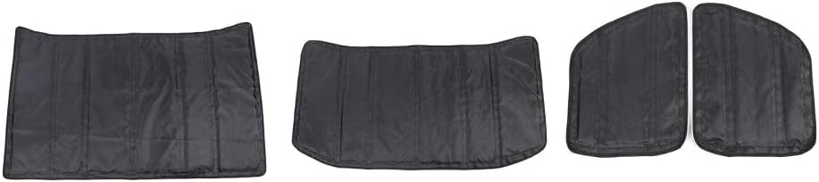 Hardtop Headliner Roof Insulation Kit + 4Door Black M Left Right Front Rear Upper Lower for Jeep for Wrangler 2018-2020 Keep Interior Temperatures Down in The in Summer