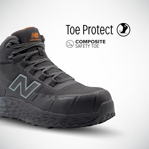 New Balance New Balance Fresh Foam Cremorne Composite Toe Safety Shoes for Women - Non Slip, Electrical Hazard - Black, Mid