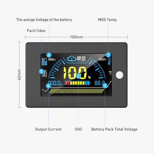 Image of JKBMS 3.2 Inch LCD Display Screen Compatible with All JK Smart BMS Battery Protection Board