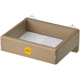 Birds Choice Window Mount Platform Bird Feeder | Small | Taupe
