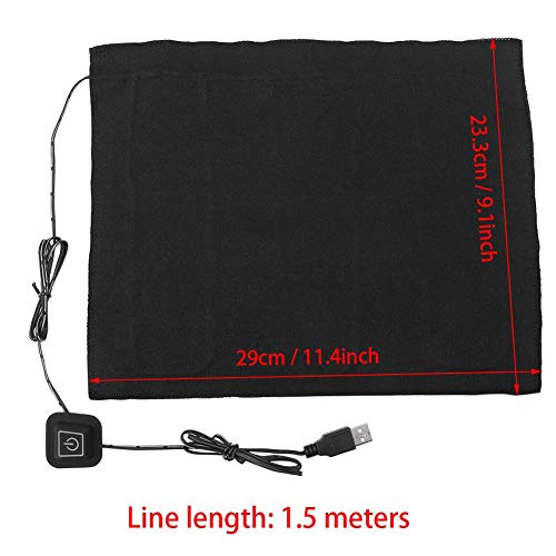 Yinhing Heating Pad, Electric Cloth Heater Pad, Dc 5V 3-Shift Usb Heating Element Clothes Seat For Neck Back Abdomen Lumbar Heating Heated Pad Pet Warmer