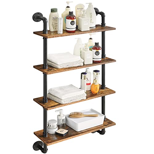 YMYNY Suporte de Prateleira de Tubo Industrial, Prateleira Flutua...