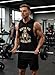 IRON PANDA Men's Workout Hooded Tank Tops Sleeveless Gym Hoodies Bodybuilding Muscle Shirts-Kinda FIT Sorta Fat Hooded Tank Black