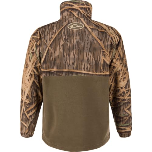 Image of Drake Waterfowl Youth MST Eqwader DW3020 1 /4 Zip Hunting Waterproof Breathable Fleece Lined Warm Jacket with Multiple Pockets | Waterproof Windproof Breathable Fleece Lined Warm Pullover with Multiple Pockets