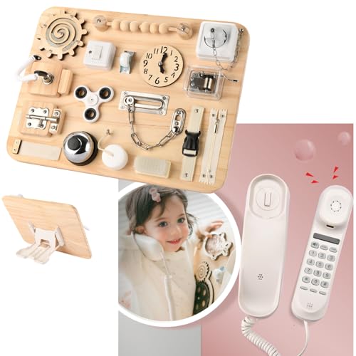 Image of Potatomato Wooden Busy Board & Phone Toy