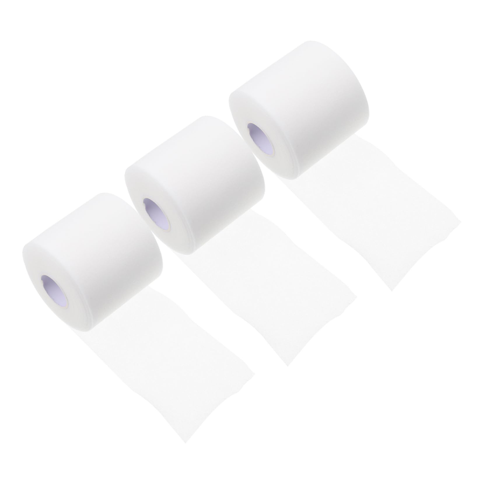 DEARMAMY 3 Rolls Athletic Tape for Sports Ankle Wrists and Knees Shock Skin Protection for Weight Lifting Yoga Running White