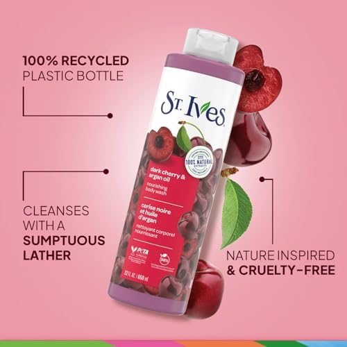 St. Ives Dark Cherry & Argan Oil Body Wash 650 ml - 2
