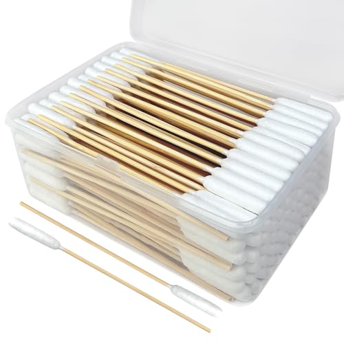 Garrelett 200 PCS Dog Ear Cleaning Kit; 6-Inch Large Cotton Swabs