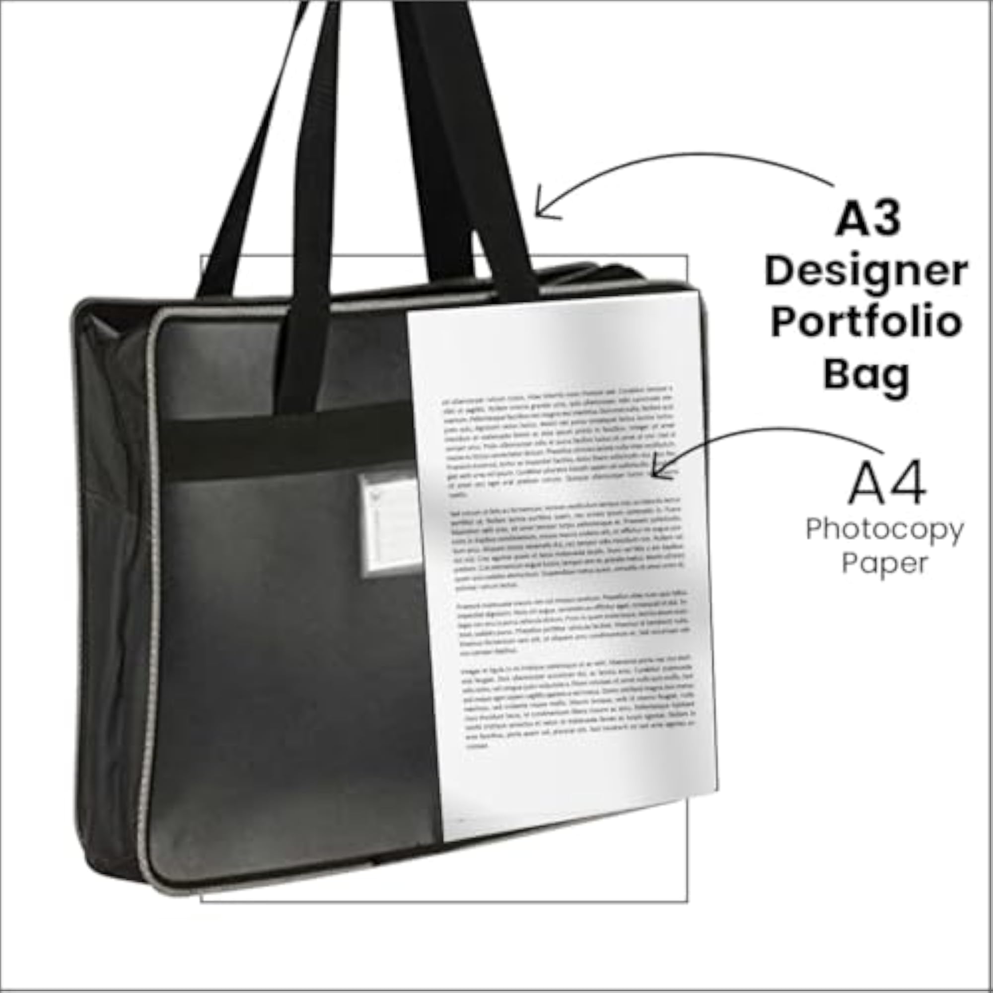 Portfolio Bag for Architectural Drawings, Faux Leather