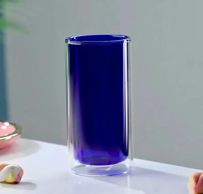 Color Fusion Double Glass Cups