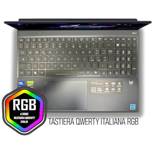 Predator Helios Neo 16s Ai, Notebook Gaming, Intel Ultra 9-275X, 24core, RAM DDR5 32Gb, SSD 1Tb, Display 16" Oled 240Hz, DCI-P3 100%, Geforce RTX 5060 8Gb, Win 11, Preconfigurato - Notebook - Immagine 5