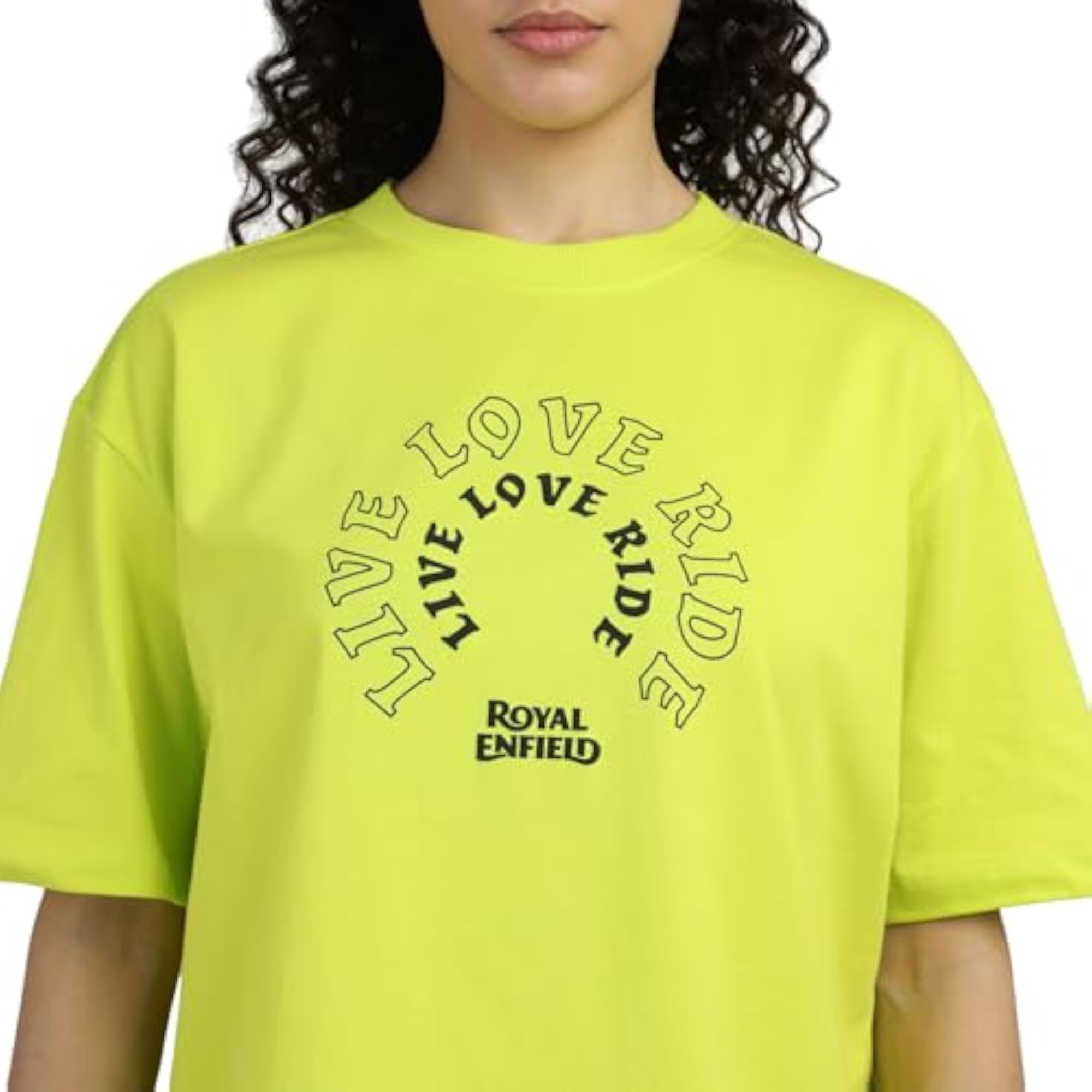 Liveloveride Oversize T-Shirt in Neon Green, Size M
