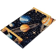 Vanity Tray for Bathroom Countertop OrganizerVibrant Planets Tray Bathroom Vanity Organizer for Perfume Makeup Kitchen Counter Coffee Table Decor