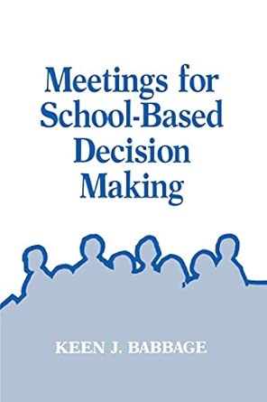 Meetings for School-Based Decision Making book cover