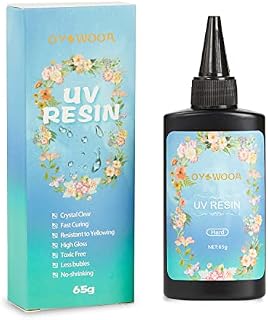 UV Resin Transparent Crystal Clear Hard Type Glue Ultraviolet Curing Epoxy Resin for DIY Jewelry Making Craft Decoration Transparent Solar Cure Sunlight Activated Resin for Resin Mold