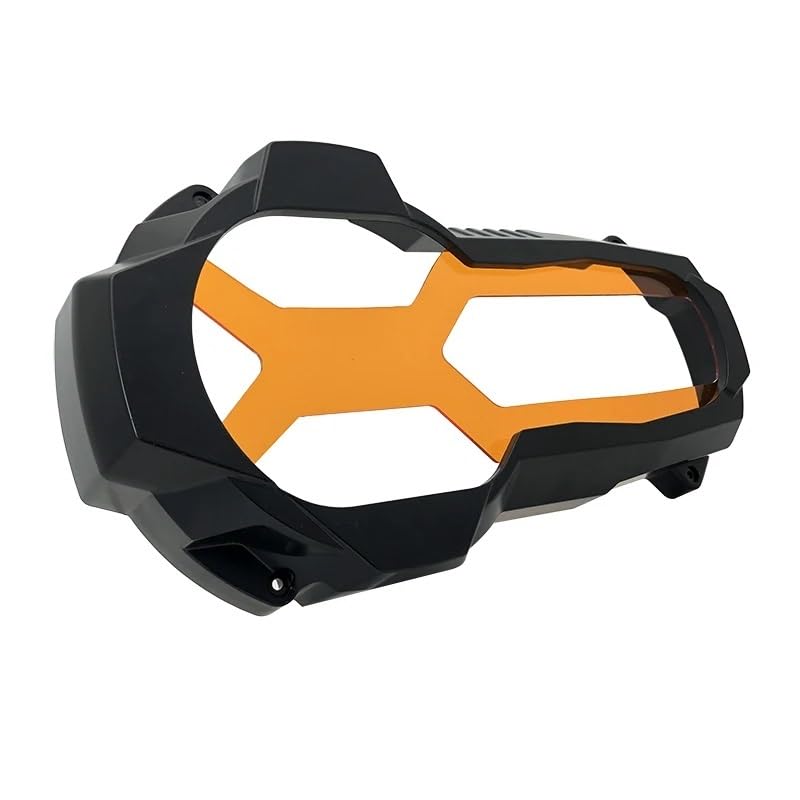 Protection phare moto R1250GS Adventure avec couvercle fluorescent et cache optique