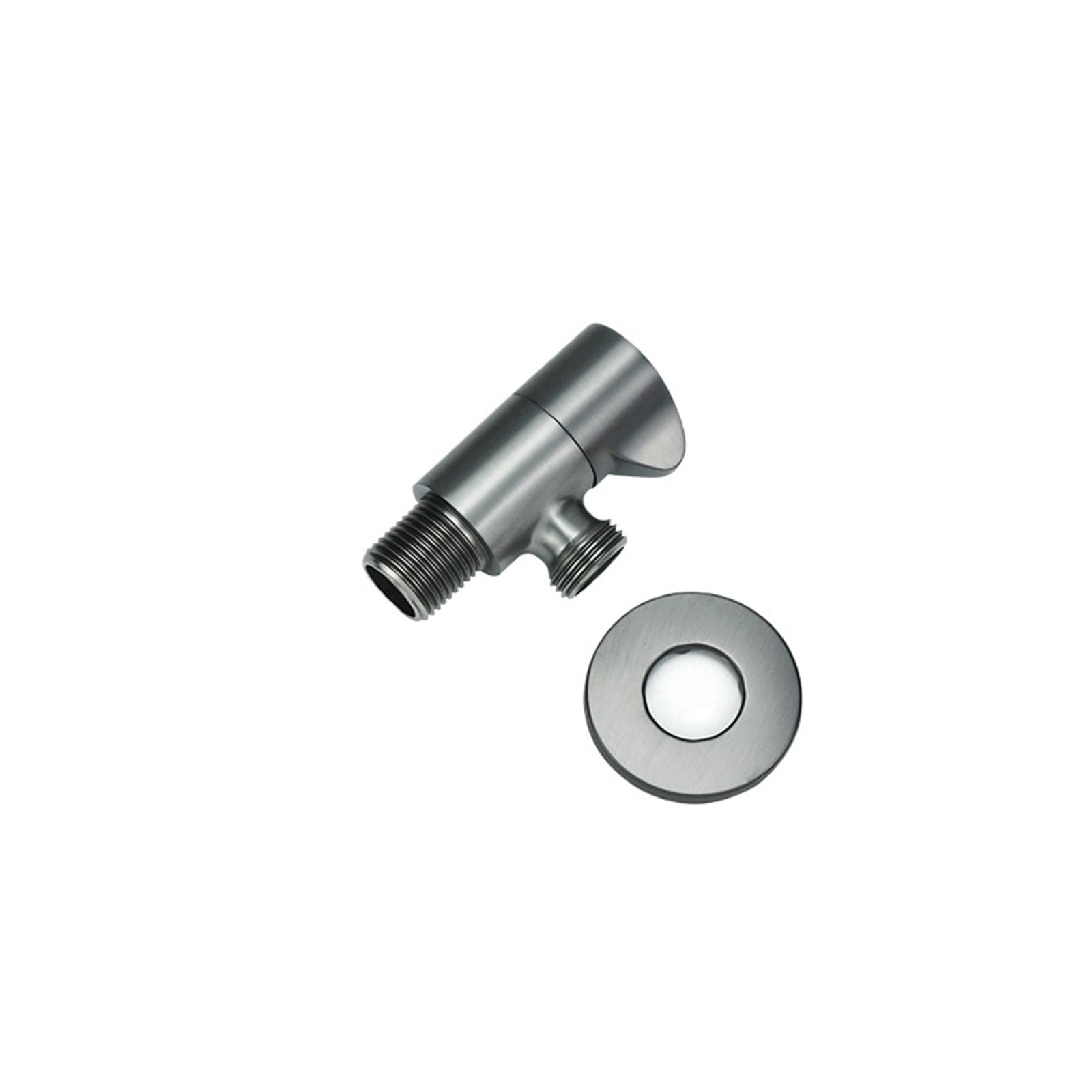 Bvhisehp Type N Polished Brass G1/2 Angle Stop Valve Multi Color Single Double Water Shut Off Valve Household Plumbing Fitting For Bathroom Kitchen Toilet(Type N)