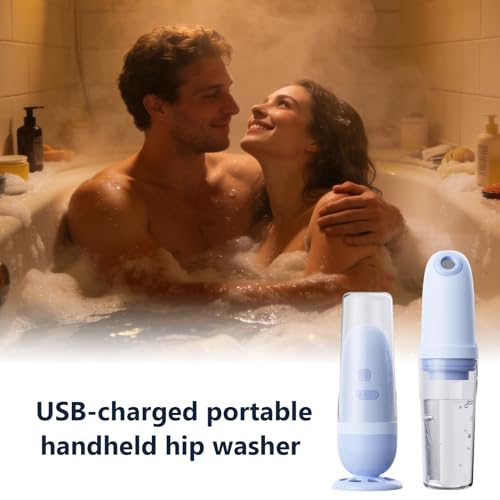 Bidé portátil con botella de agua y limpieza recargable USB 3