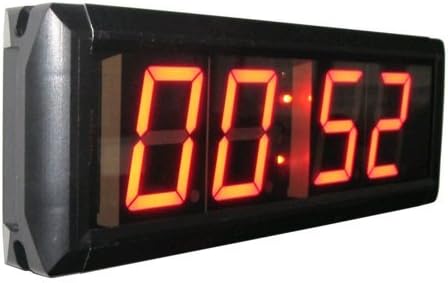 2.3 4 Digits LED Digital Clock Countdown/up Function 12/24 Hour Display