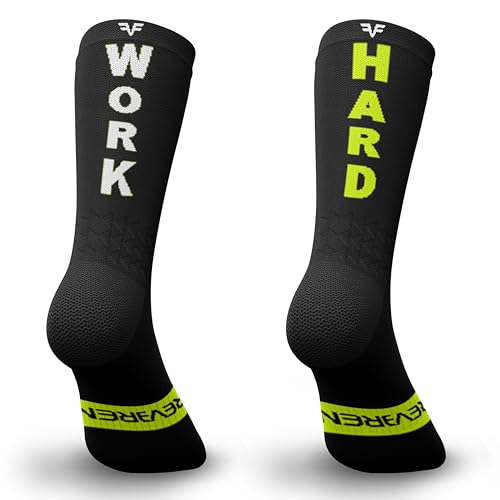 IRREVERENT Calcetines Deportivos Compresivos y Altos para Running, Crossfit, Ciclismo, Pádel, Baloncesto - Fabricado en España.