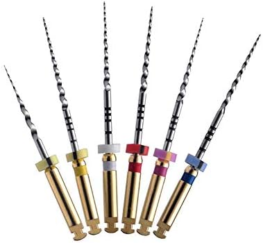 Easyinsmile Endo NITI Engine Files Endodontic Large Tepered Rotary Files 6 Pcs (Length - 25MM)