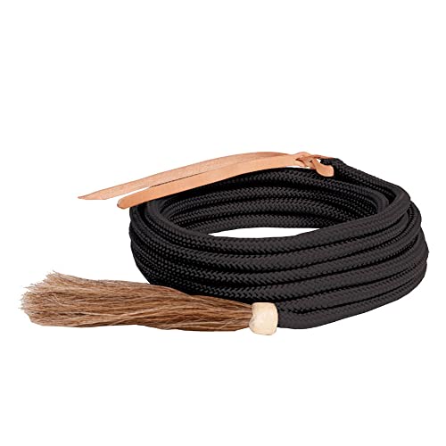 Mustang Mecate Bosal Rein Black