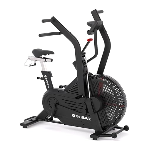 Image of STEPR Bionic Bike XL VPR - Air Bike with Dual-Position Handlebars | Fan Bike with Push /Pull Handles, Backlit Console, VPR Technology and Commercial Build