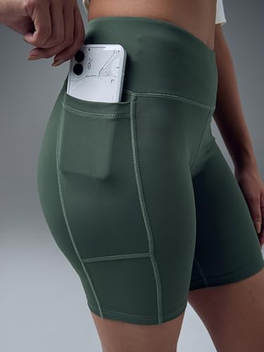 Image of TECHNOSPORT Women's Skinny Fit Solid Above Knee Elastoplus Tights for Gym, Workout & Sports