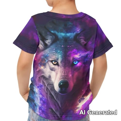 Image of Xhuibop Kids Tshirts Girls Boys 3-16 Years Summer Clothes for Teens Loose Fitting Tops