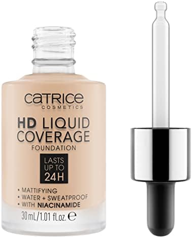 Catrice | HD Liquid Coverage Foundation | High & Natural Coverage | Vegan & Cruelty Free (010 | Light Beige)