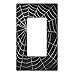 Płyta ścienna osłona ładna straszna pajęcza sieć horror czarno-biały Halloween wakacje pusta modułowa płyta czołowa 7,2 x 11,8 cm dekoracyjna osłona przełącznika światła