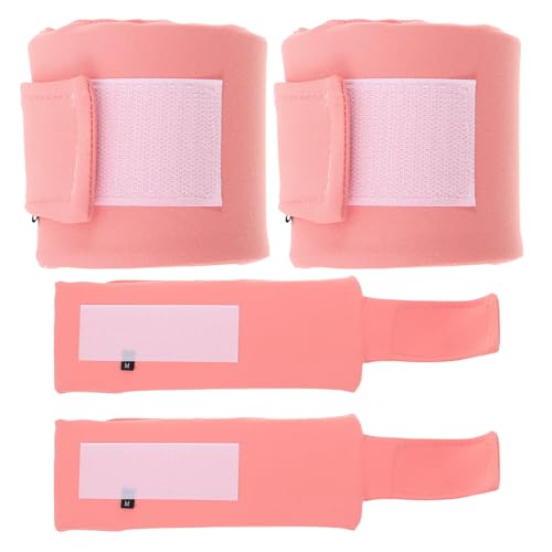 SHOWERORO 4 Collares Protectores Isabelinos para Perros y Gatos Tamaño M Color Rosa Ajustables y Transpirables Cubre Heridas para Mascotas Collar Quirúrgico para Recuperación y