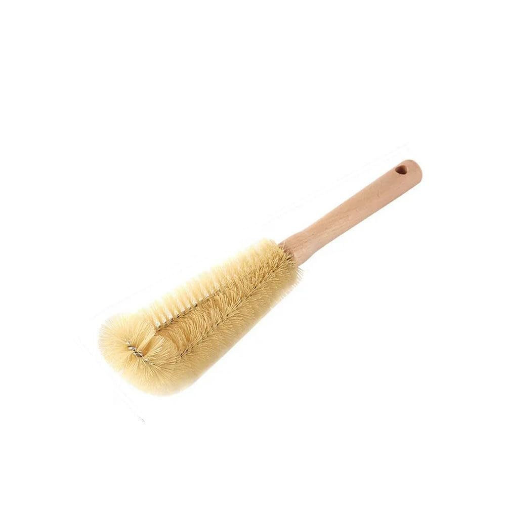 DYRBF drewniana szczotka do butelek z długim uchwytem, zestaw 2 sztuk, 30, 40, 50, 60 cm, wiele rozmiarów, głęboka szczotka do czyszczenia butelek dla niemowląt, kubków, kubków do kawy i termosu
