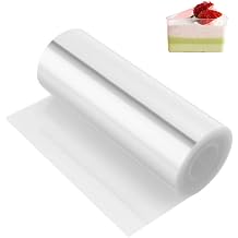 Kasmoire Cake Collars 4x 394inch, Mousse Cake Acetate Sheets for Cake Decorating, Chocolate Mousse Baking