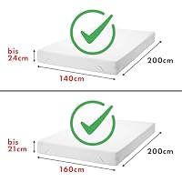 Jacobson Jersey Spannbettlaken Spannbetttuch Baumwolle Bettlaken (140x200-160x200 cm, Grau) – Ansicht 4