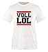 Produktbild Comedy Shirts - VOLL LOL - Kinder T-Shirt - Weiss/Schwarz-Rot Gr. 152-164
