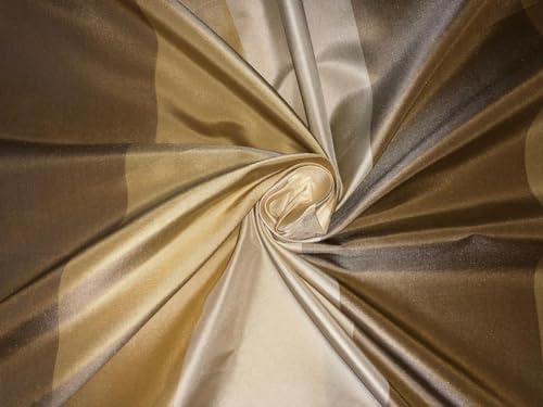 Taffetas de soie à rayures pour créer des nœuds de rideaux élégants