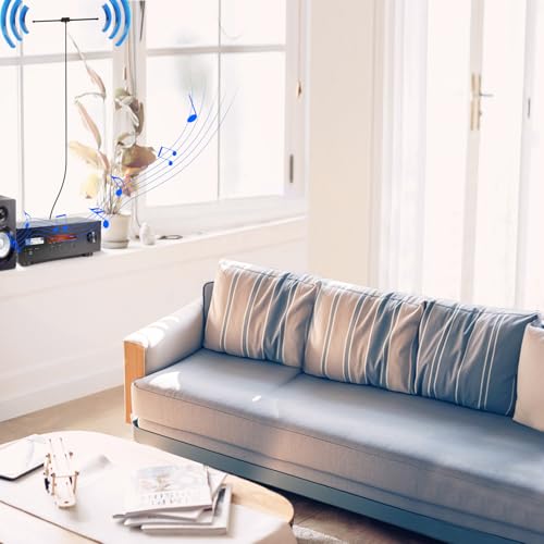 image for Bingfu FM Radio Dipole Antenna for Stereo Receiver Indoor Pioneer Onky