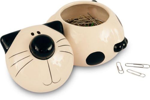 2Kewt Ceramic Cat Feline Lidded Storage Jar / Pot / Dish