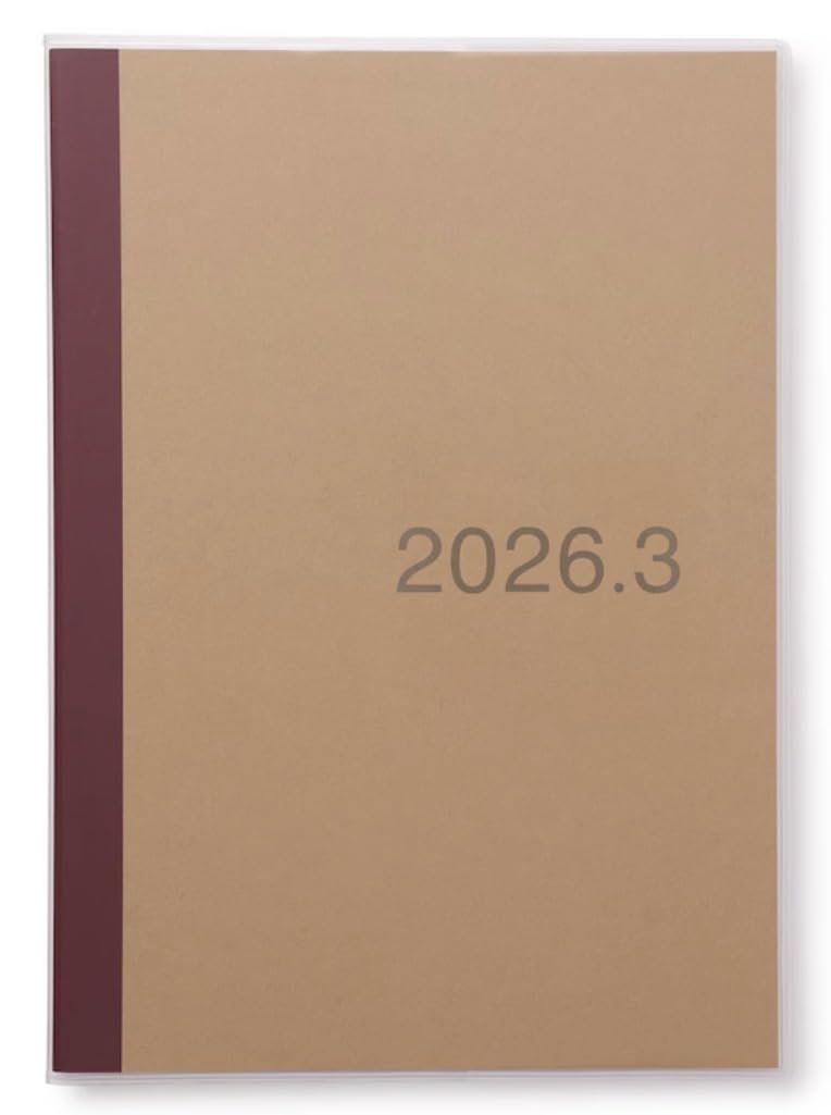Amazon.co.jp: 【2026年3月始まり】無印 日曜始まり マンスリー