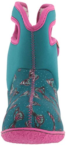 Bogs Baby Waterproof Snowboot Rain Boot, Butterflies-Teal, 8 Us Unisex Infant #TOP1
