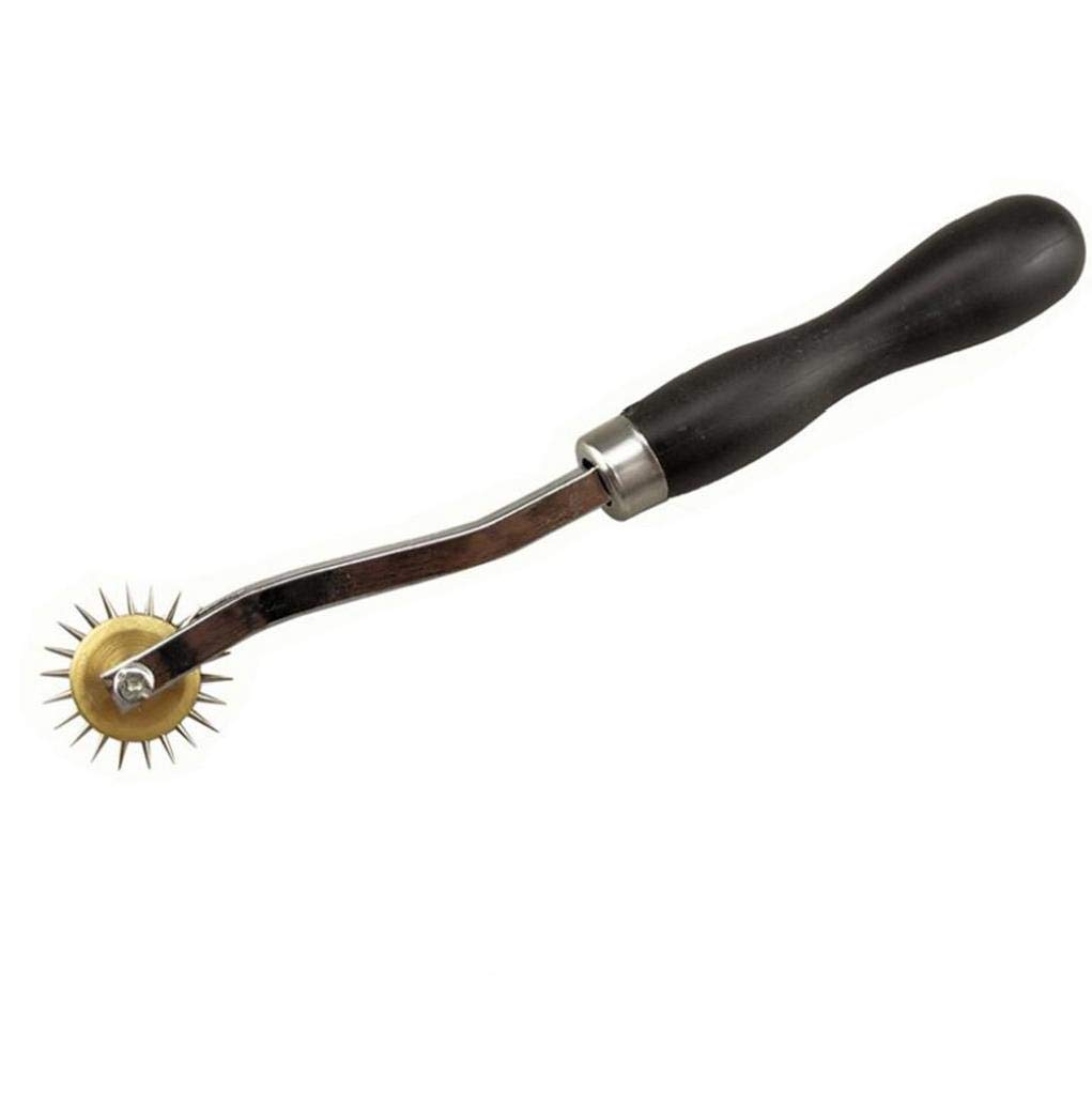 Zonfer Black Tracing Wheel Multifunctional Pattern Notcher Paper Perforator Pounce Wheels Leather Perforating Tools Perforation Cutter For Sewing