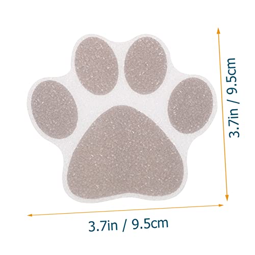 Amosfun Anti-Rutsch Aufkleber Pfoten Selbstklebend 3.7X3.7 Zoll 10 Stück Rutschschutz Für Badewanne Dusche Küche Treppen Boden