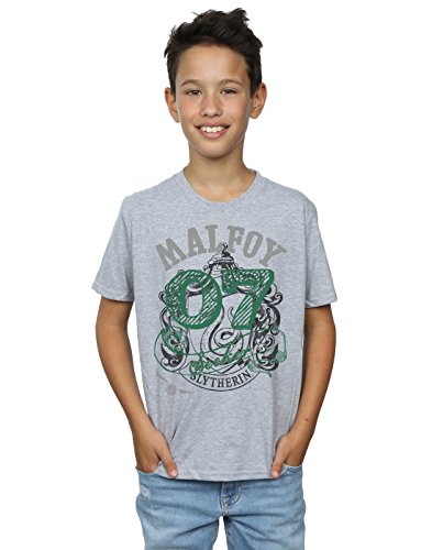 Harry Potter Boys Draco Malfoy Seeker T-Shirt 7-8 Years Sport Grey