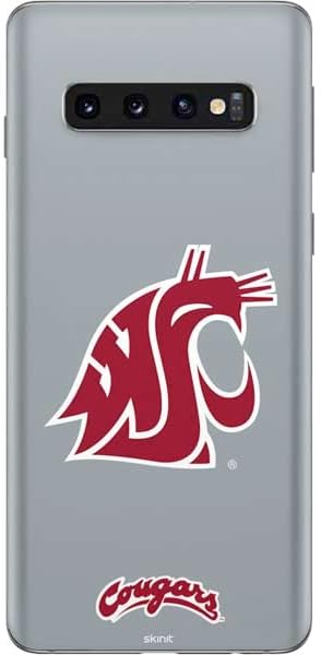 Skinit Decal Phone Skin Compatible with Samsung Galaxy S10 - Officially Licensed College WSU Cougars Logo Design