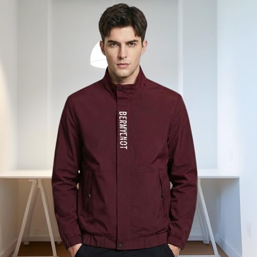 Image of MIA FASHION Men's Stylish Winter Jacket, Full Sleeve, Regular Fit | Stand Collar, Windcheater & Zipper Closure jacket
