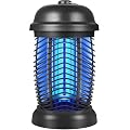 Bug Zapper Outdoor, 4200V Electric Mosquito & Fly Zapper, Black