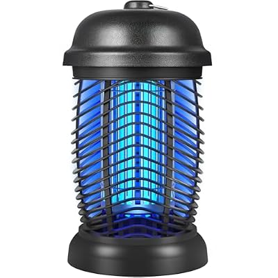 Bug Zapper Outdoor, 4200V Electric Mosquito & Fly Zapper, Black
